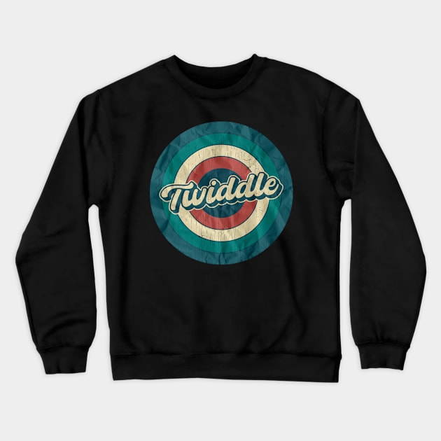 Twiddle - Retro Circle Crewneck Sweatshirt by Jurou